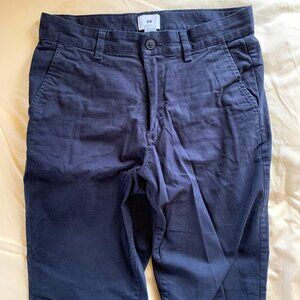 H&M Slim Fit Dark Blue Men's Cotton Chinos Size 30/32